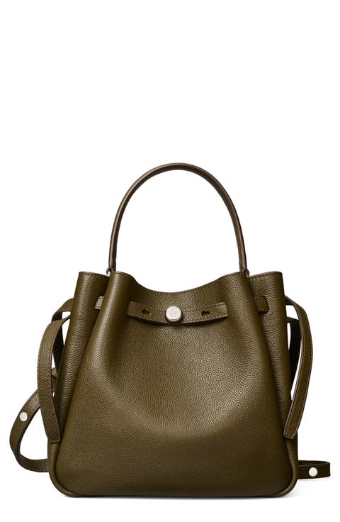 Romy Pebble Leather Bucket Bag