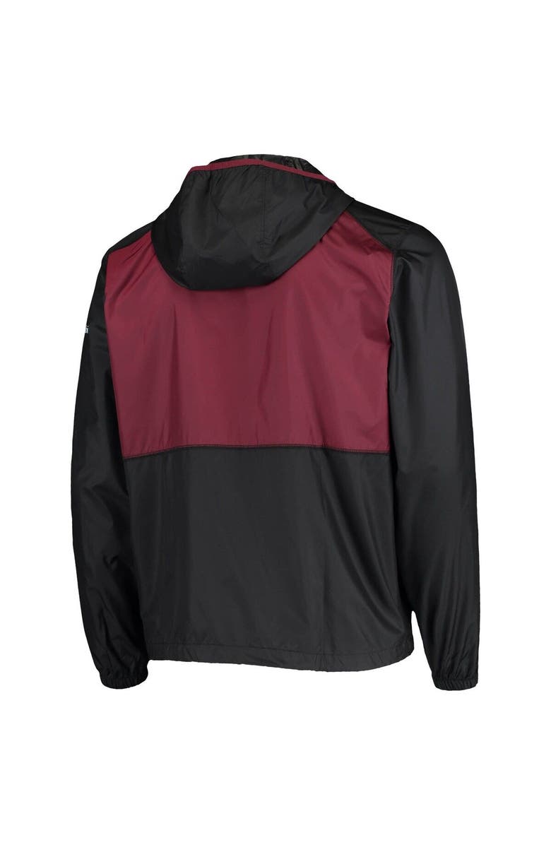 Columbia Men's Columbia Black/Maroon Texas A&M Aggies Flash Forward Hoodie Full-Zip Lightweight Windbreaker, Alternate, color, 