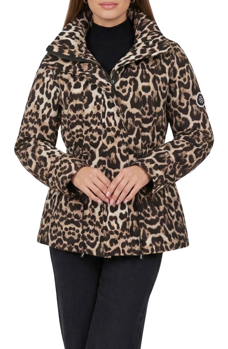 GORSKI Lightweight Printed Jacket With Concealed Hood, Alternate, color, Lprd