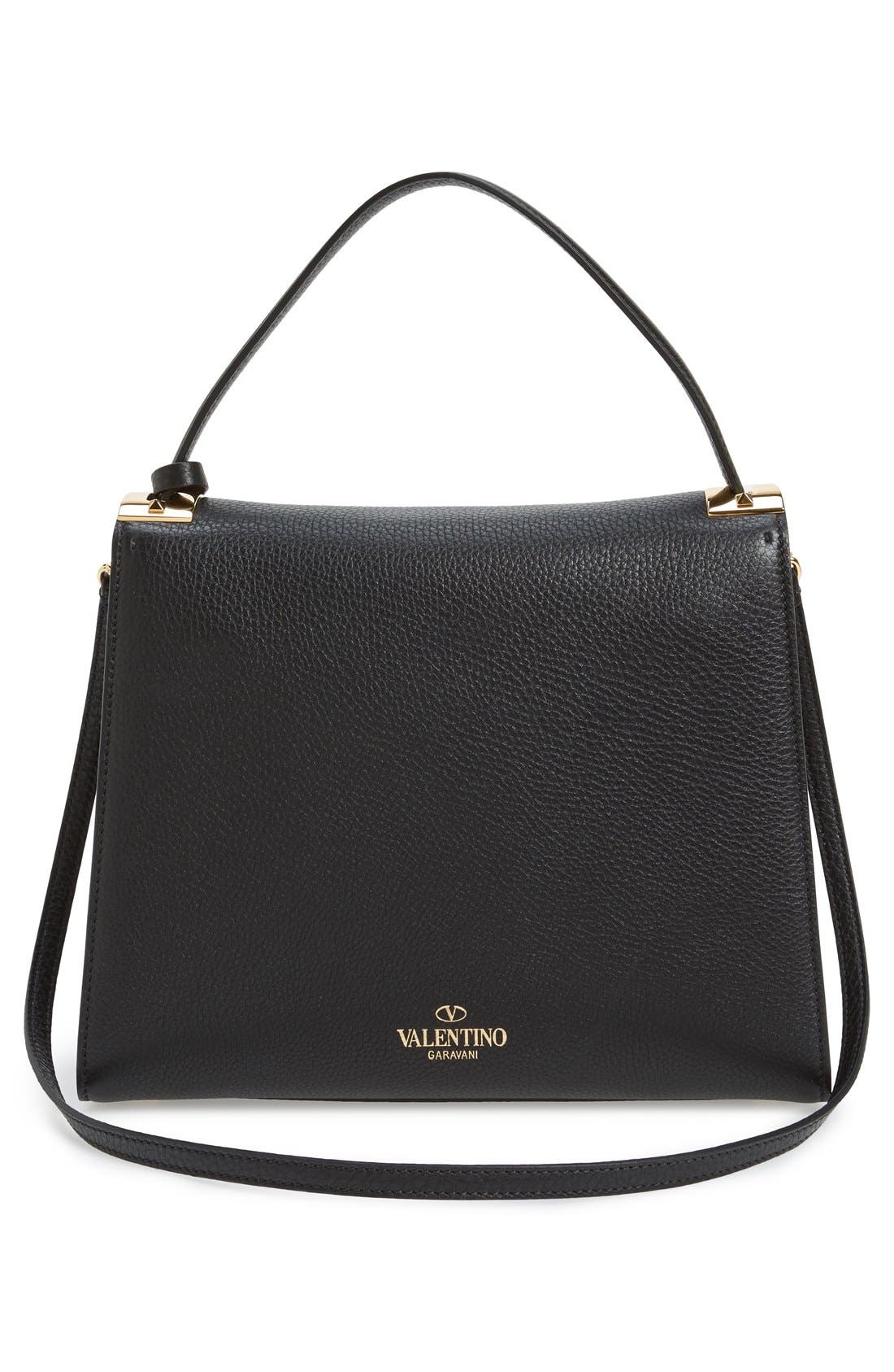 Valentino Garavani 'My Rockstud' Single Handle Bag, Alternate, color, 