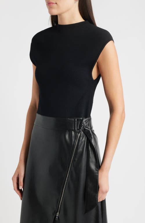 Hugo Boss Boss Flederi Mixed Media Midi Dress In Black