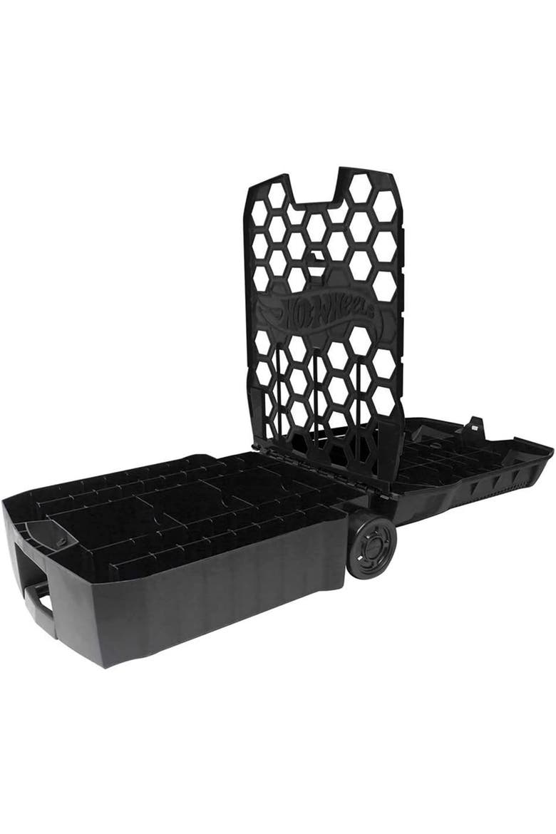 100 Car Rolling Storage Case With Retractable Handle, Alternate, color, Multicolored