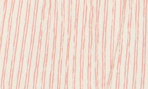 The Good Journey Flutter Sleeve Stripe Ruffle Dress
