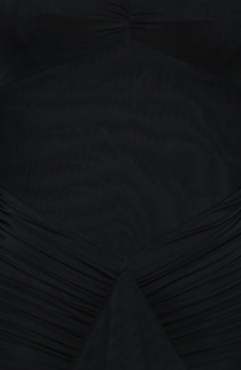 HOUSE OF CB Gabbi Ruffle Front Gown, Alternate, color, Black