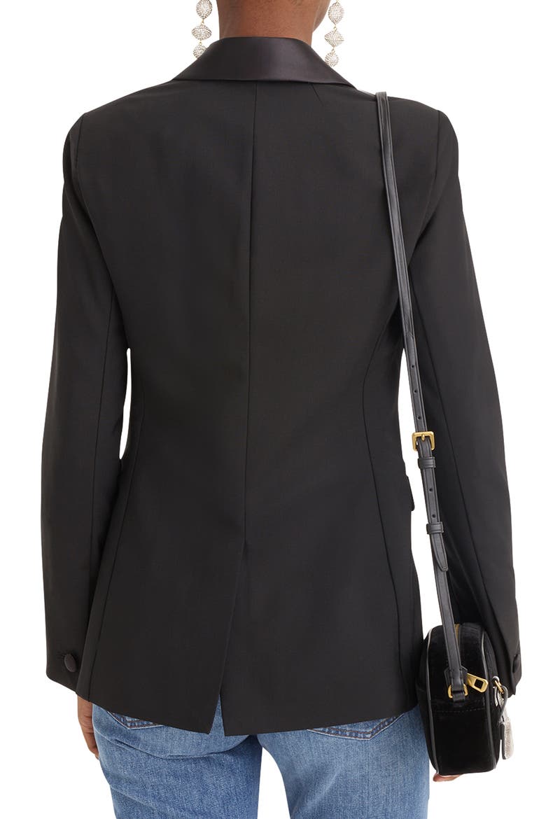 Tuxedo Blazer, Alternate, color, BLACK