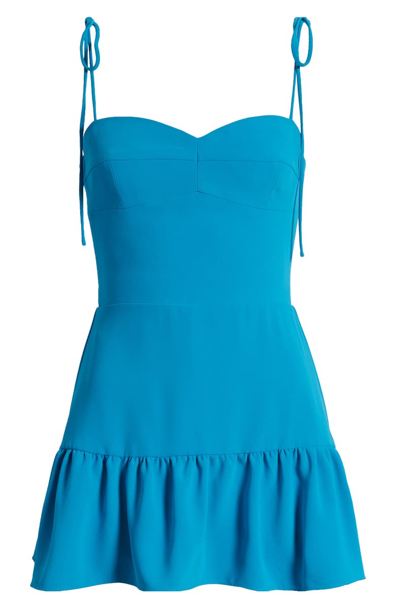 Amanda Uprichard Champagne Skort Romper, Alternate, color,