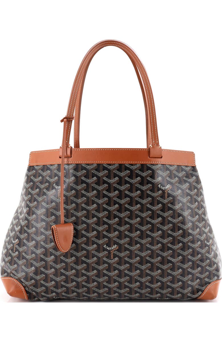 Pre-Owned Goyard Bellechasse Bag Coated Canvas PM, Main, color, Brown