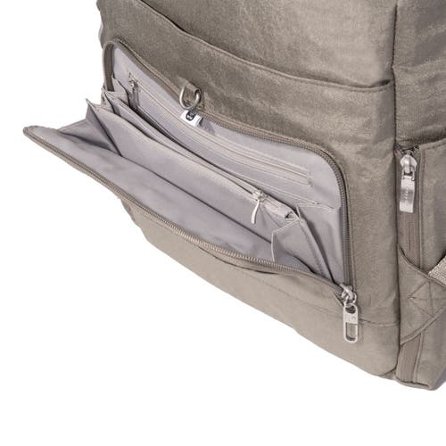 Baggallini Commuter Laptop Backpack In Sterling Shimmer