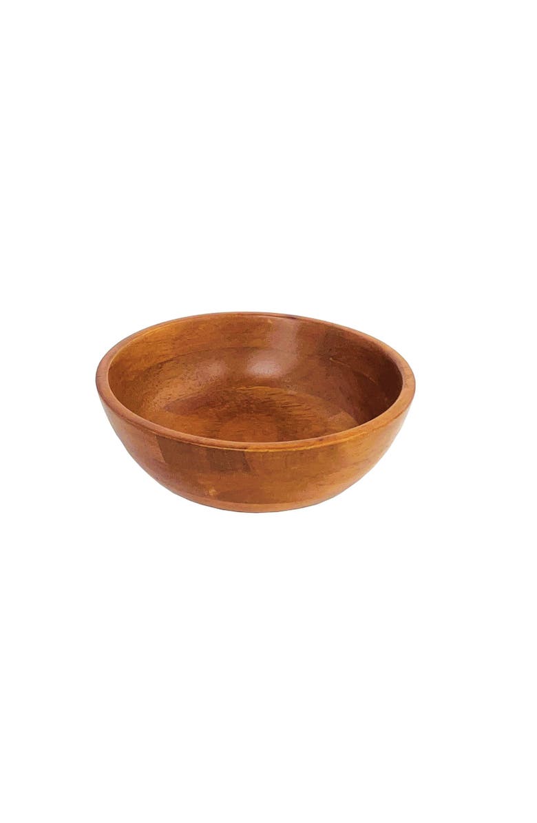 FRIELING Rubberwood Conical Bowl, Small 2.5-Inch x 7-Inch Diameter, Main, color, Brown