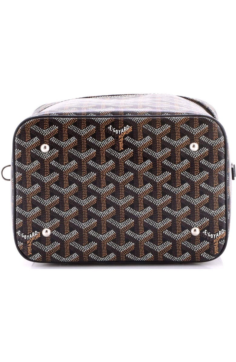 Pre-Owned Goyard Muse Vanity Case Coated Canvas, Alternate, color, Black
