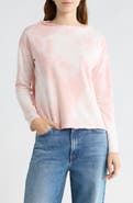 GO COUTURE Tie Dye Boat Neck Sweater