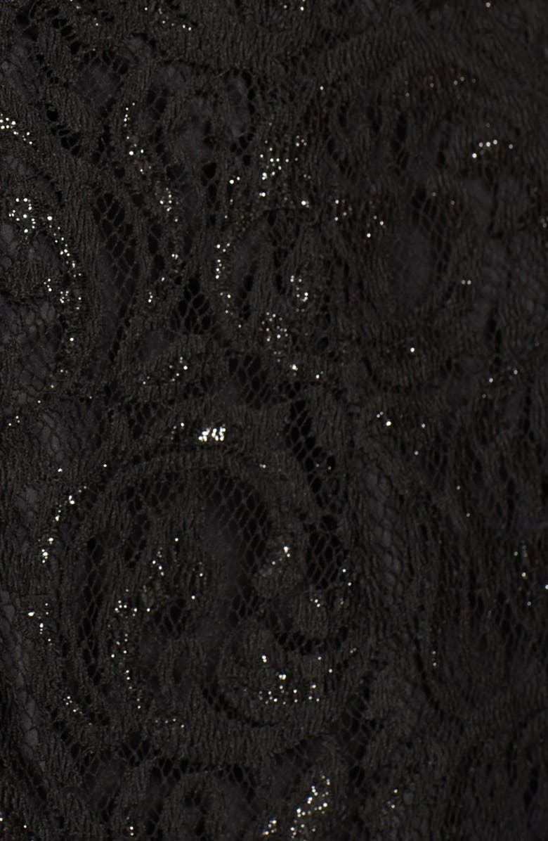 Jenny Yoo Harlow Metallic Lace Sheath Dress, Alternate, color, 