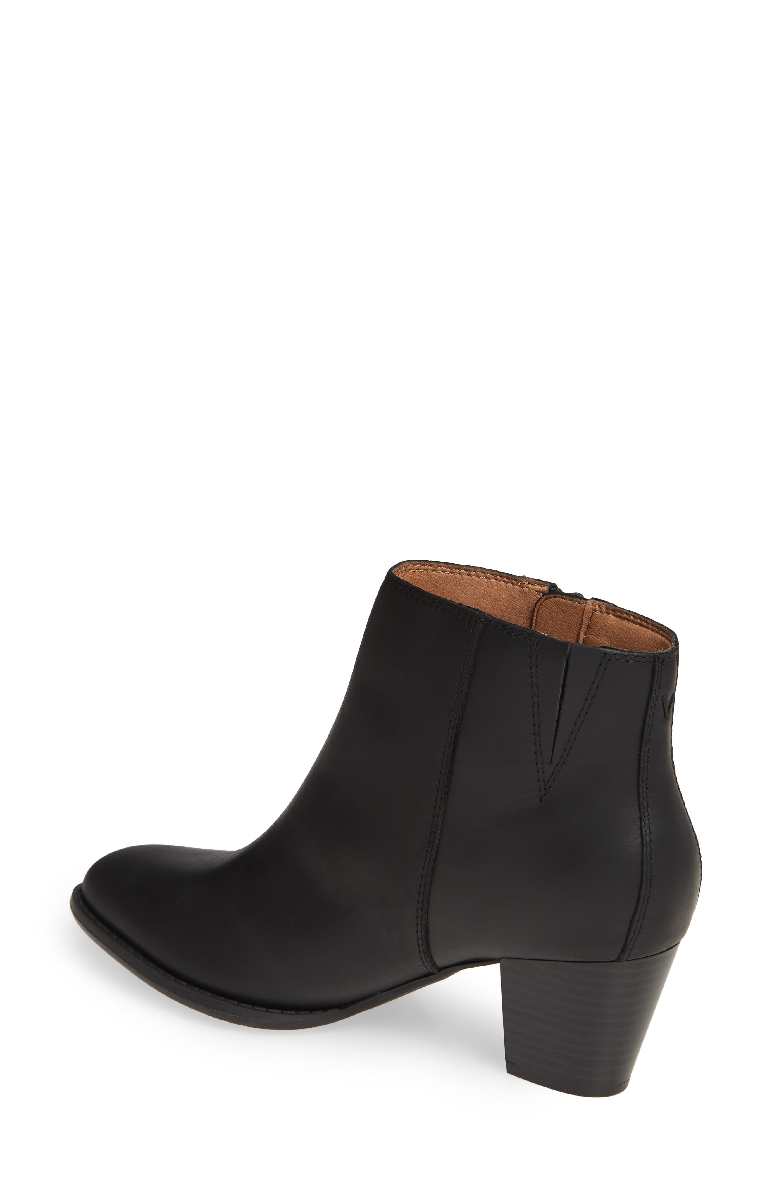 Madeline Bootie, Alternate, color, BLACK LEATHER
