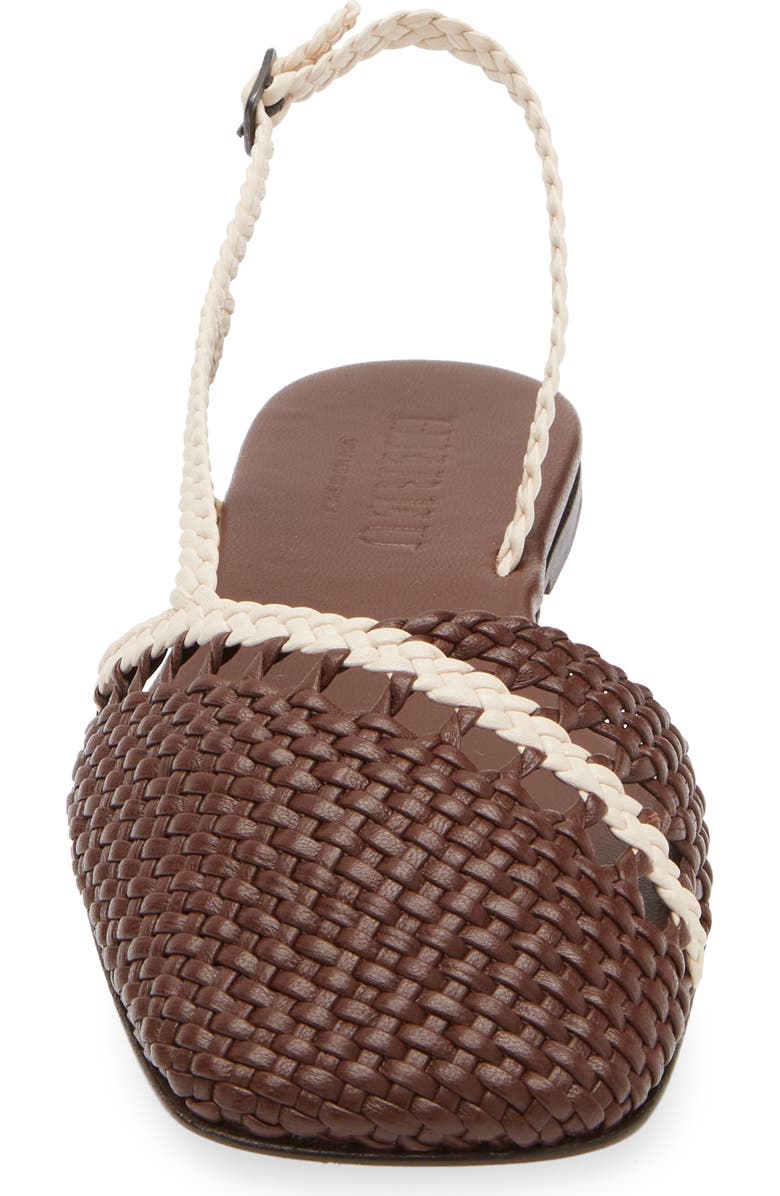 HEREU Ancora Slingback Sandal, Alternate, color, Cocoa/ Ivory