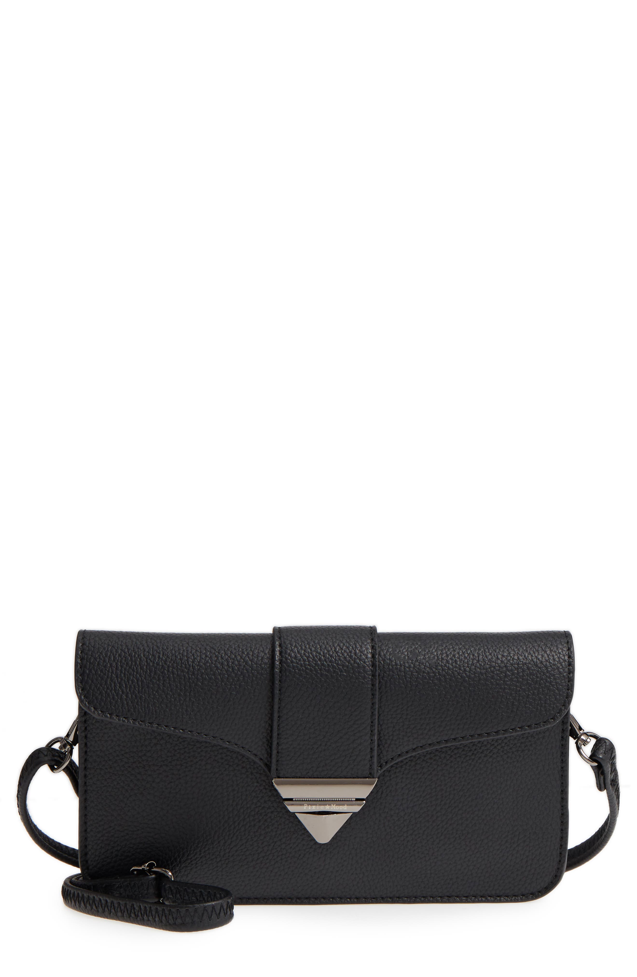 Pixie Mood Faux Leather Crossbody Bag, Main, color, 
