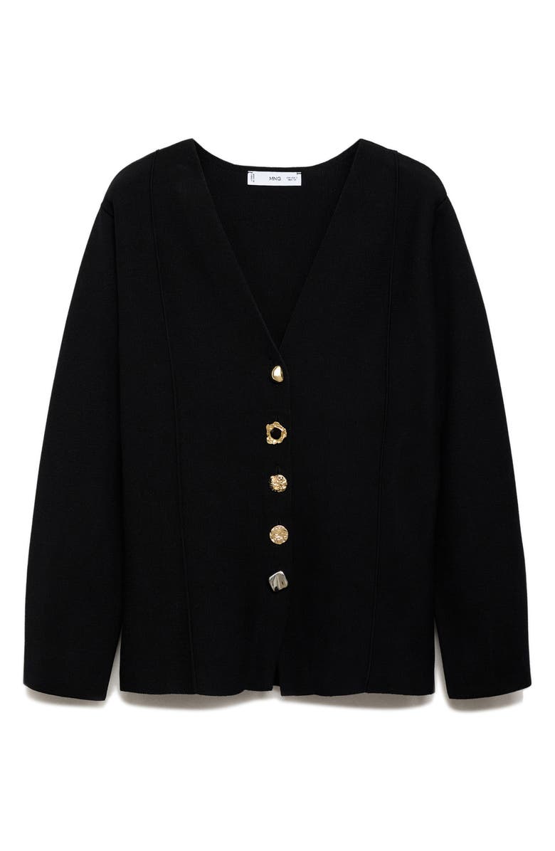 MANGO Dali Knit Jacket, Main, color, Black