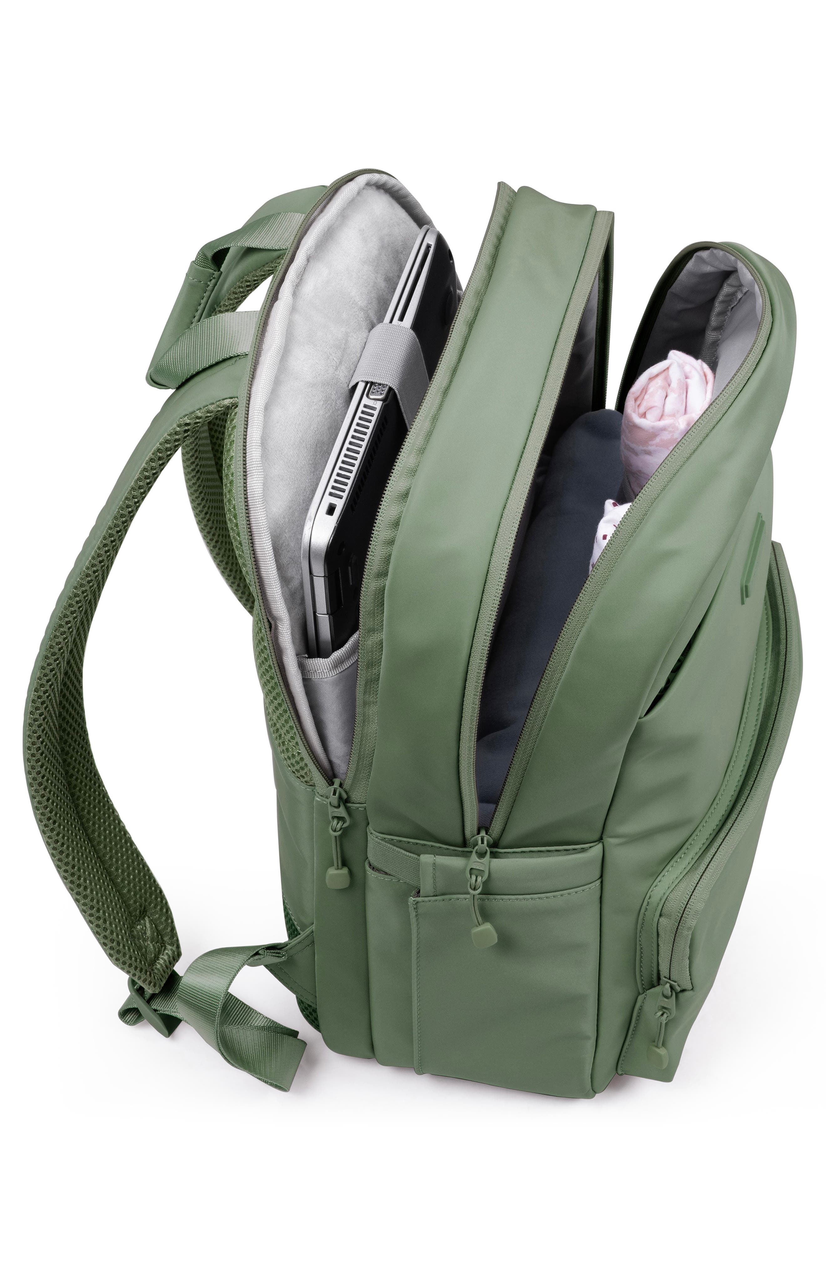 Iria 17-Inch Laptop Backpack, Alternate, color, GREEN