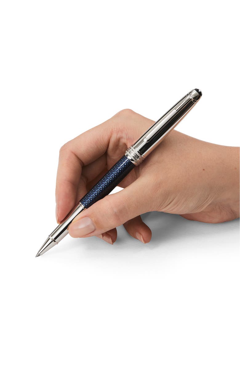 Montblanc Meisterstück Solitaire Doué Blue Hour Classique Rollerball Pen, Alternate, color, Blue