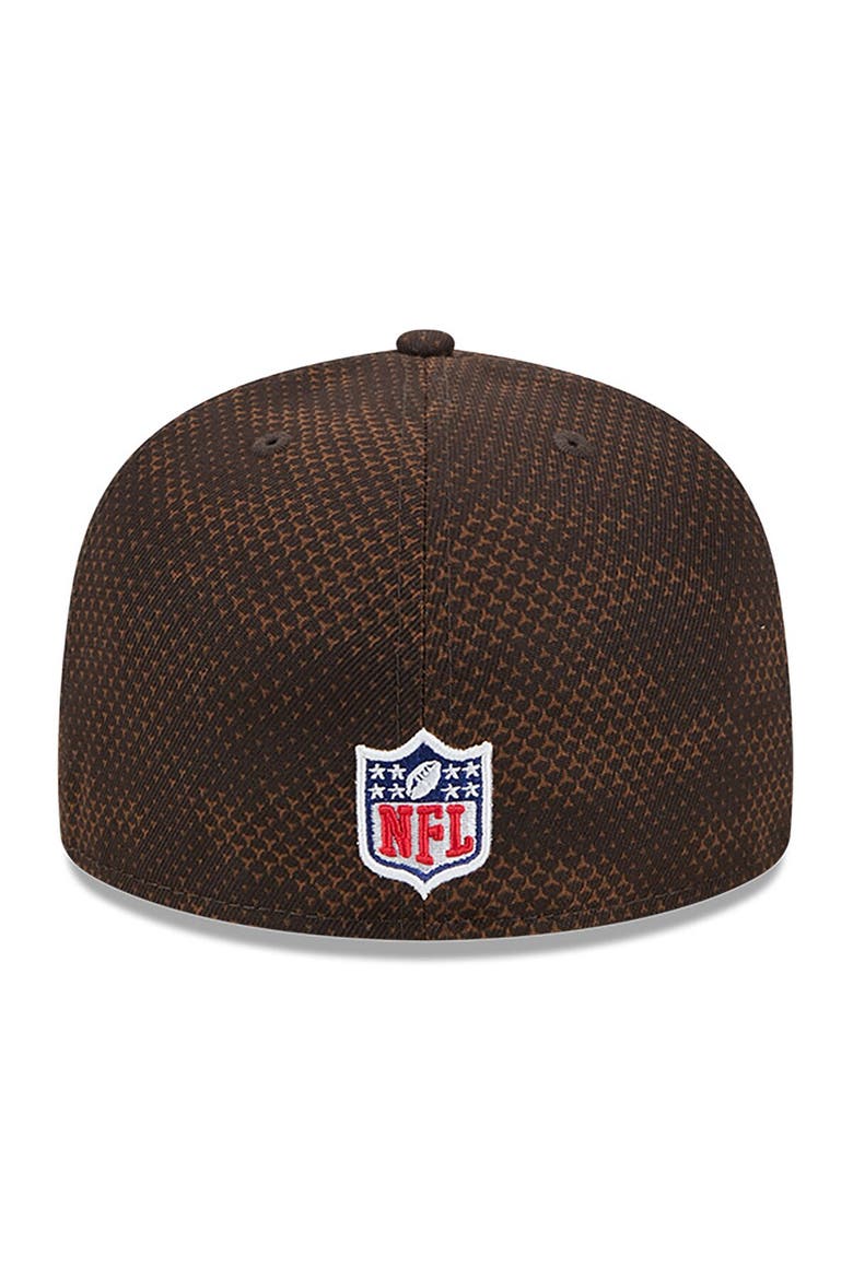 Men's New Era  Brown Cleveland Browns 2024 Sideline 59FIFTY Fitted Hat, Alternate, color, Brown