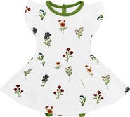 Kyte BABY Kids' Wildflower Skirted Bodysuit