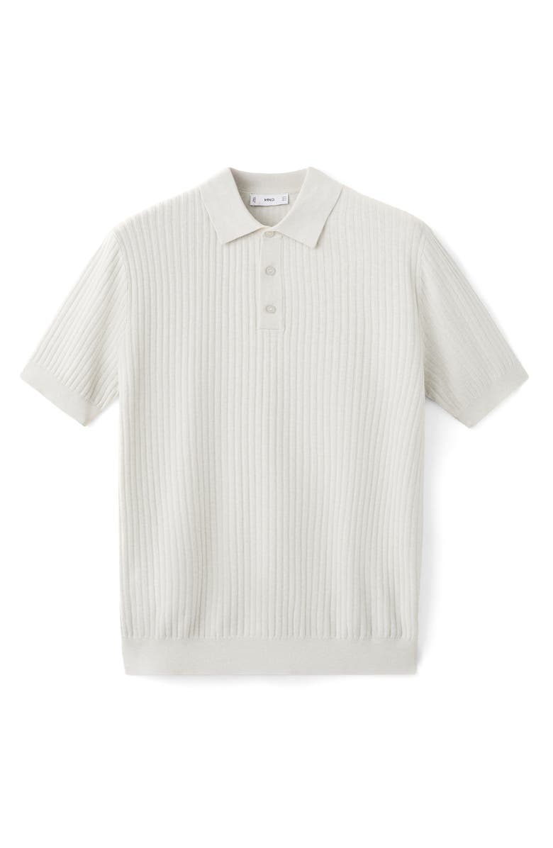 MANGO Rib Polo, Alternate, color, Sand