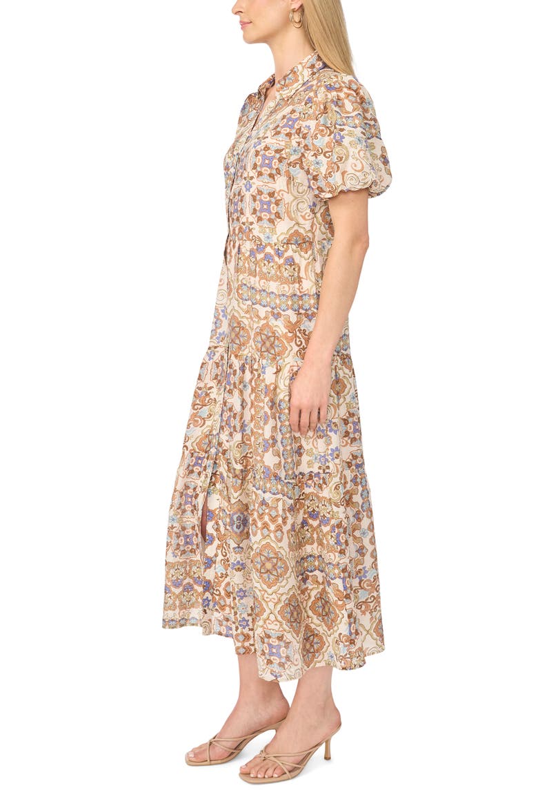 Tiered Maxi Shirtdress, Alternate, color, EMPERADOR