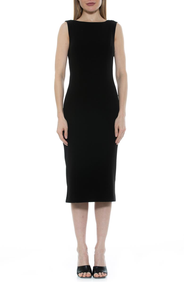Alexia Admor Penny Midi Sheath Cocktail Dress, Main, color, 