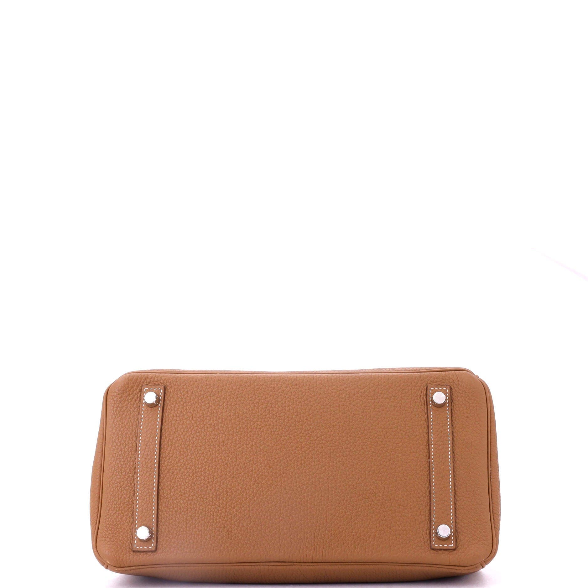 Pre-Owned Hermes Birkin Handbag Brown Togo with Palladium Hardware 30, Alternate, color, 