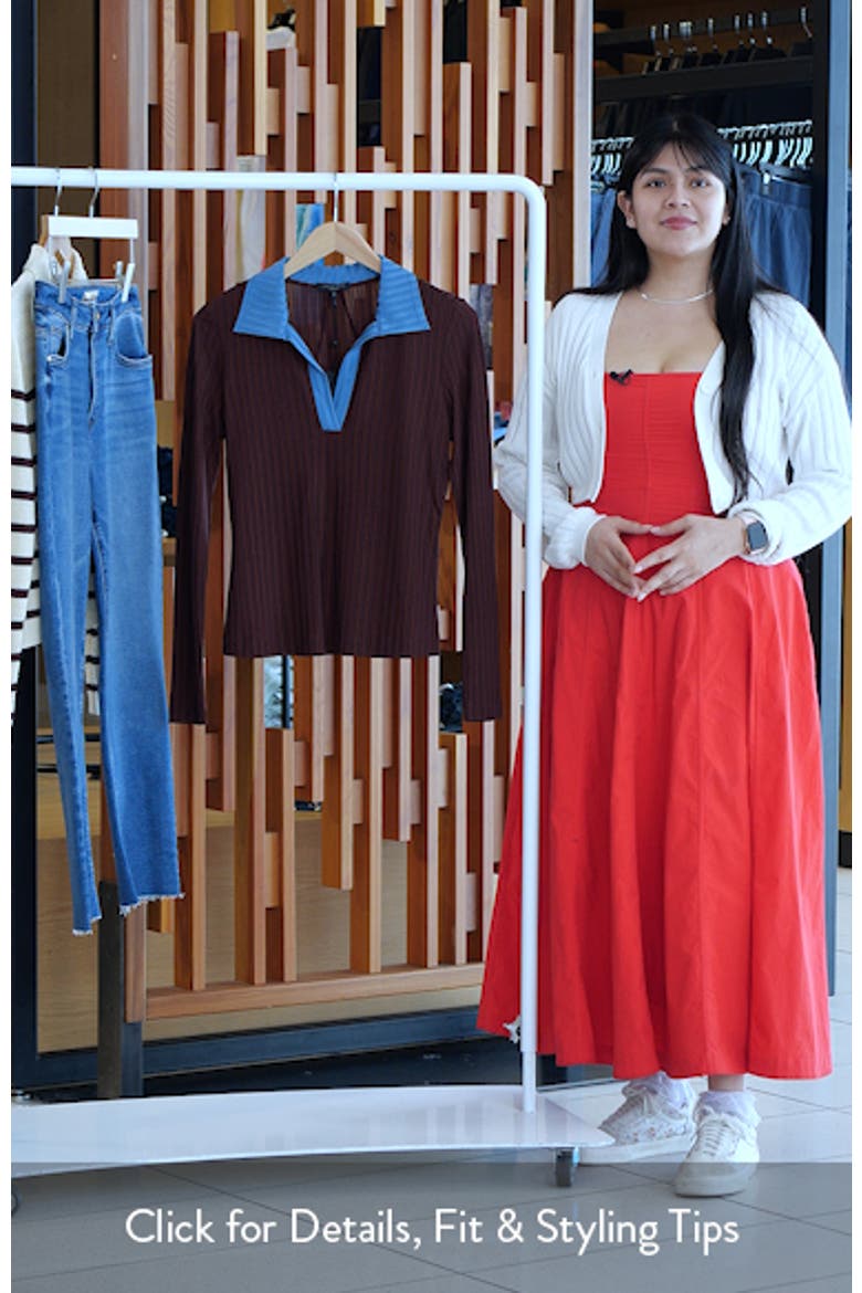 Natalia Colorblock Long Sleeve Polo video