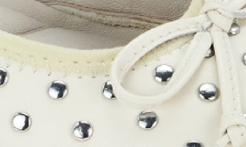 Yosi Samra Stella Stud Ballet Flat In White