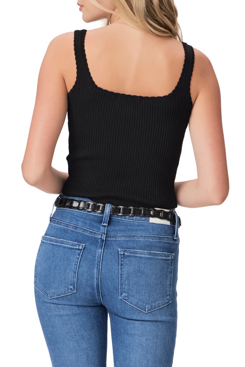 Odile Rib Sweater Tank, Alternate, color, BLACK