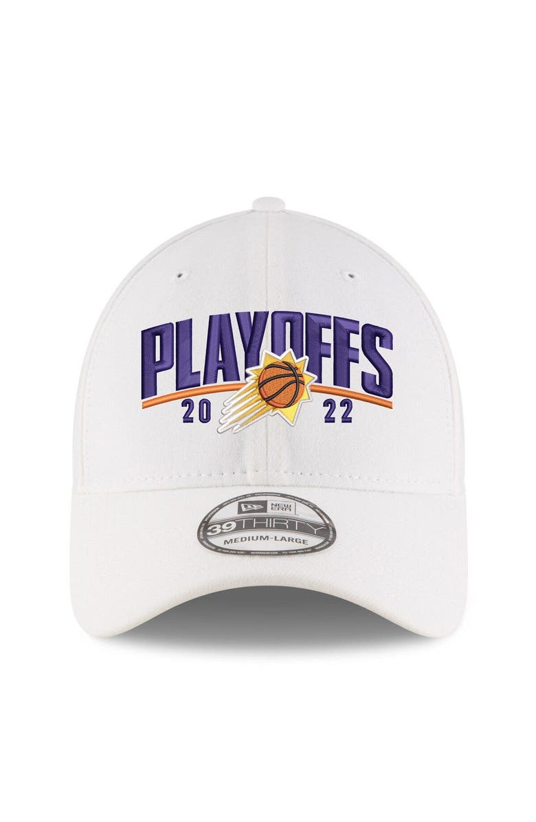 New Era Men's New Era White Phoenix Suns 2022 NBA Playoffs Arch 39THIRTY Flex Hat, Alternate, color, 