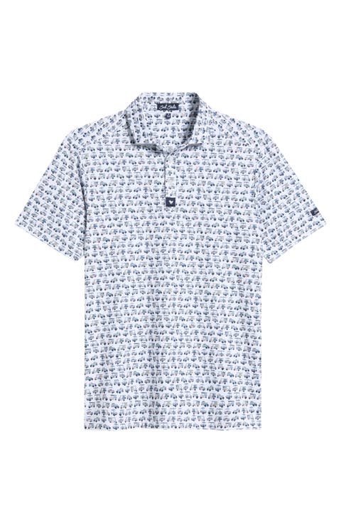 Core Golf Part Print Performance Golf Polo