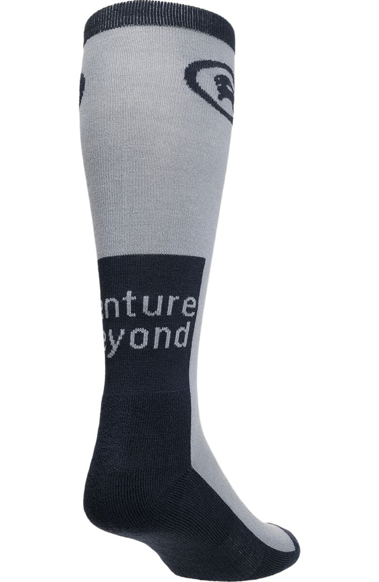 Backcountry Venture Beyond Merino Blend Ski Sock, Alternate, color, Midnight Blue/Tradewinds