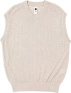 vowels Checkered Sweater Vest