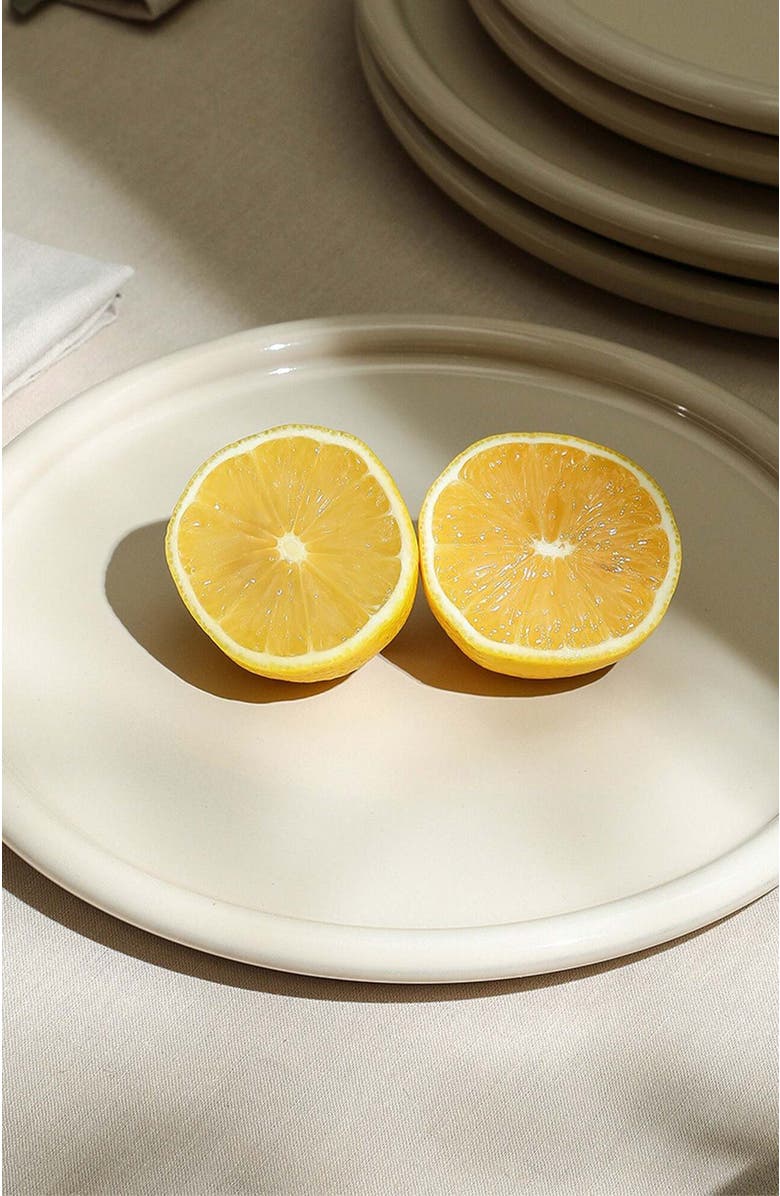Stone Lain Eden Stoneware 4-Piece Salad Plate Set, Alternate, color, Beige