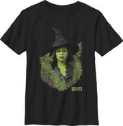 Wicked: For Good Boy's Wicked For Good Elphaba Forest Portrait Graphic T-Shirt