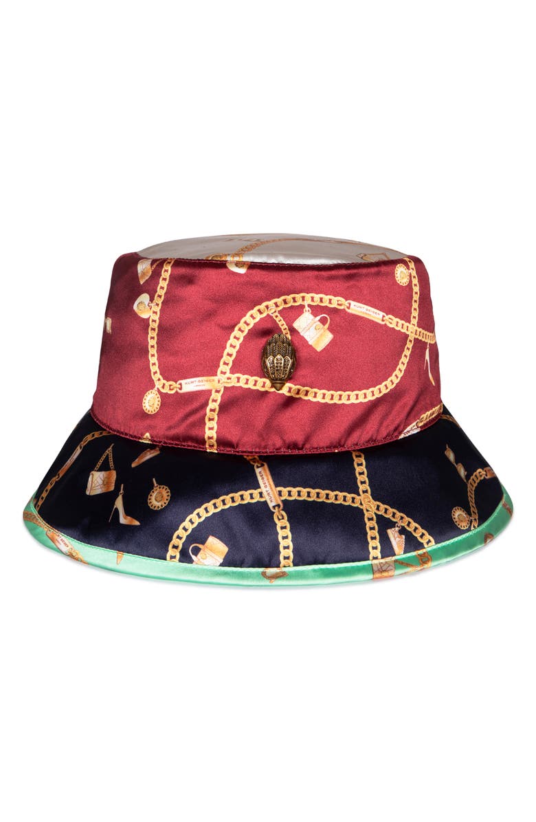 Kurt Geiger London Mixed Charm Print Bucket Hat, Main, color,