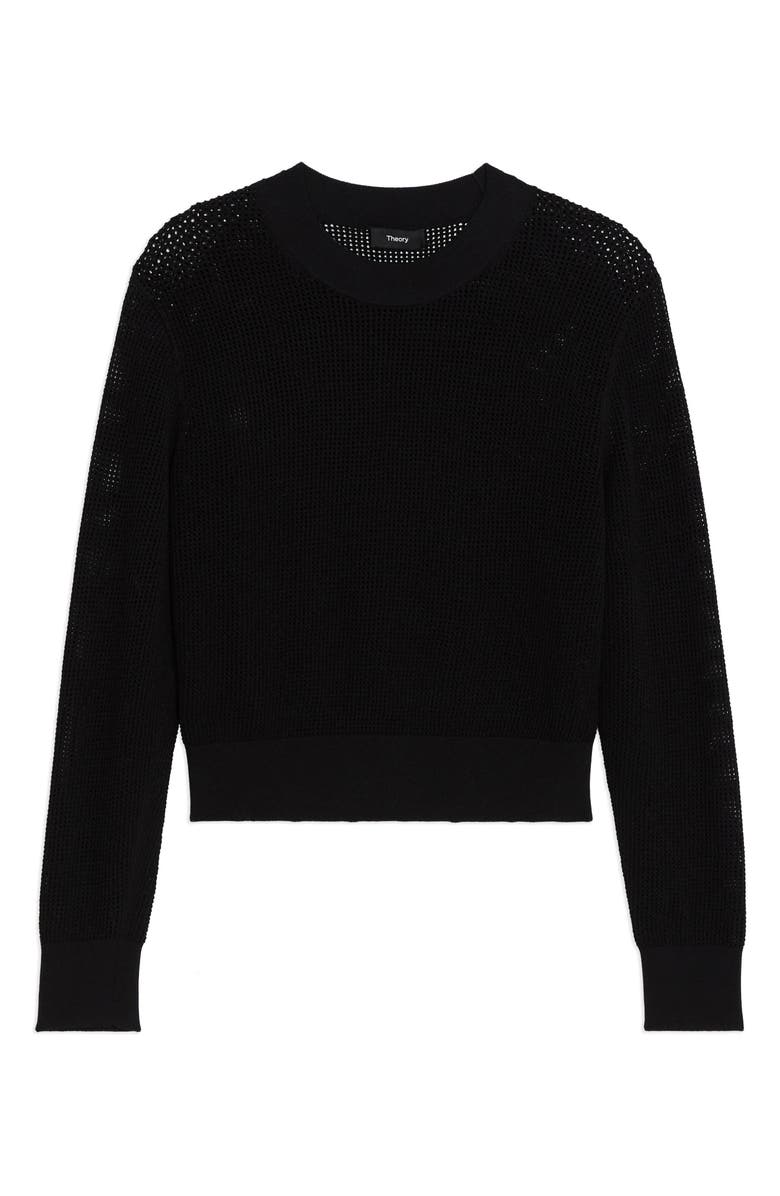 Theory Open Stitch Crewneck Sweater, Alternate, color, 