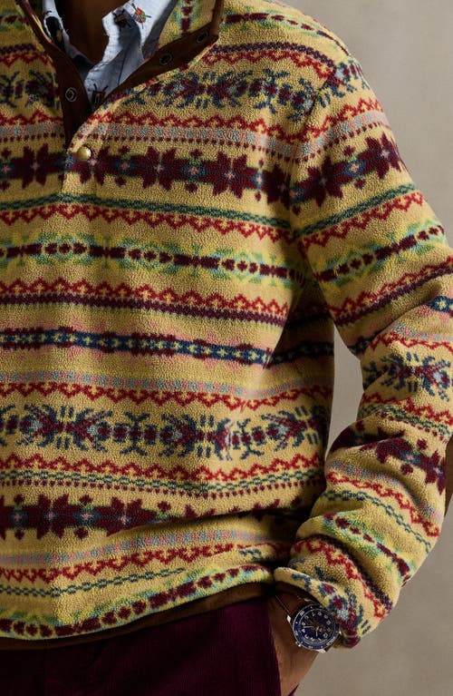 Polo Ralph Lauren Fair Isle Fleece Pullover In Multi