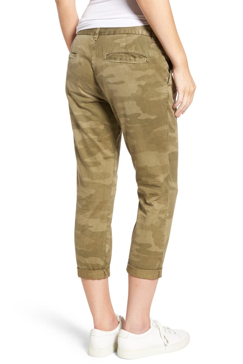 'The Buddy' Print Twill Trousers, Alternate, color, ARMY CAMO