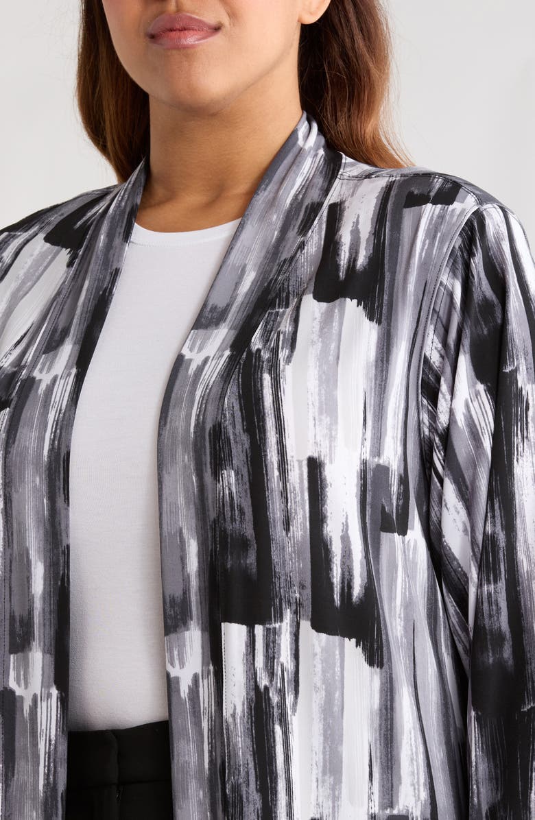 Vikki Vi Brushstroke Print Duster, Alternate, color, Brushstroke