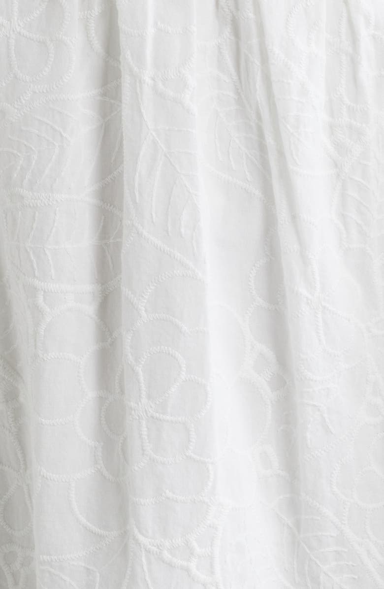 Lilly Pulitzer<sup>®</sup> Hadly Smocked Puff Shoulder Ruffle Hem Dress, Alternate, color, Resort White Sun Showers