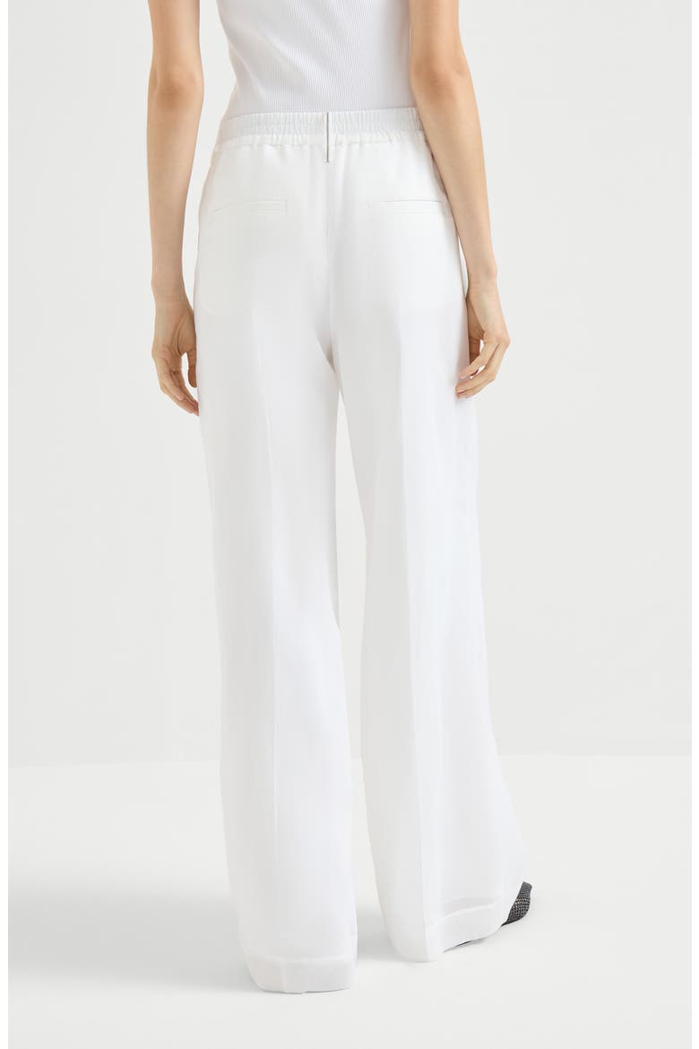 Sartorial track trousers, Alternate, color, White