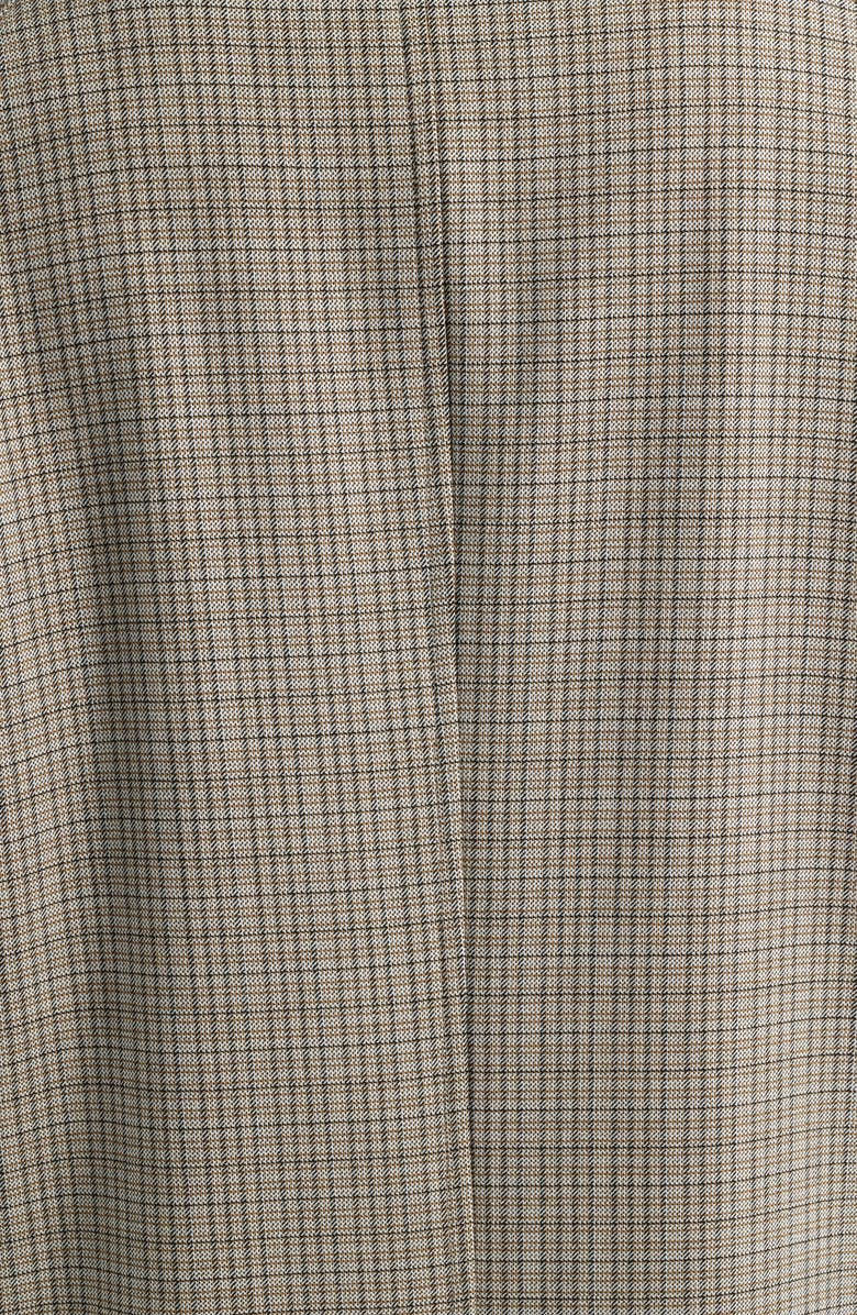 BOSS Clark Plaid Coat, Alternate, color, Medium Beige