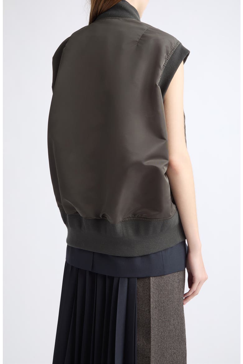 Nylon Twill & Suiting Vest, Alternate, color, NAVY/ DARK KHAKI