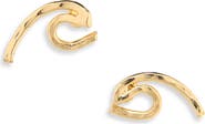 Kiara by Ki-ele Teeny Wave Stud Earrings