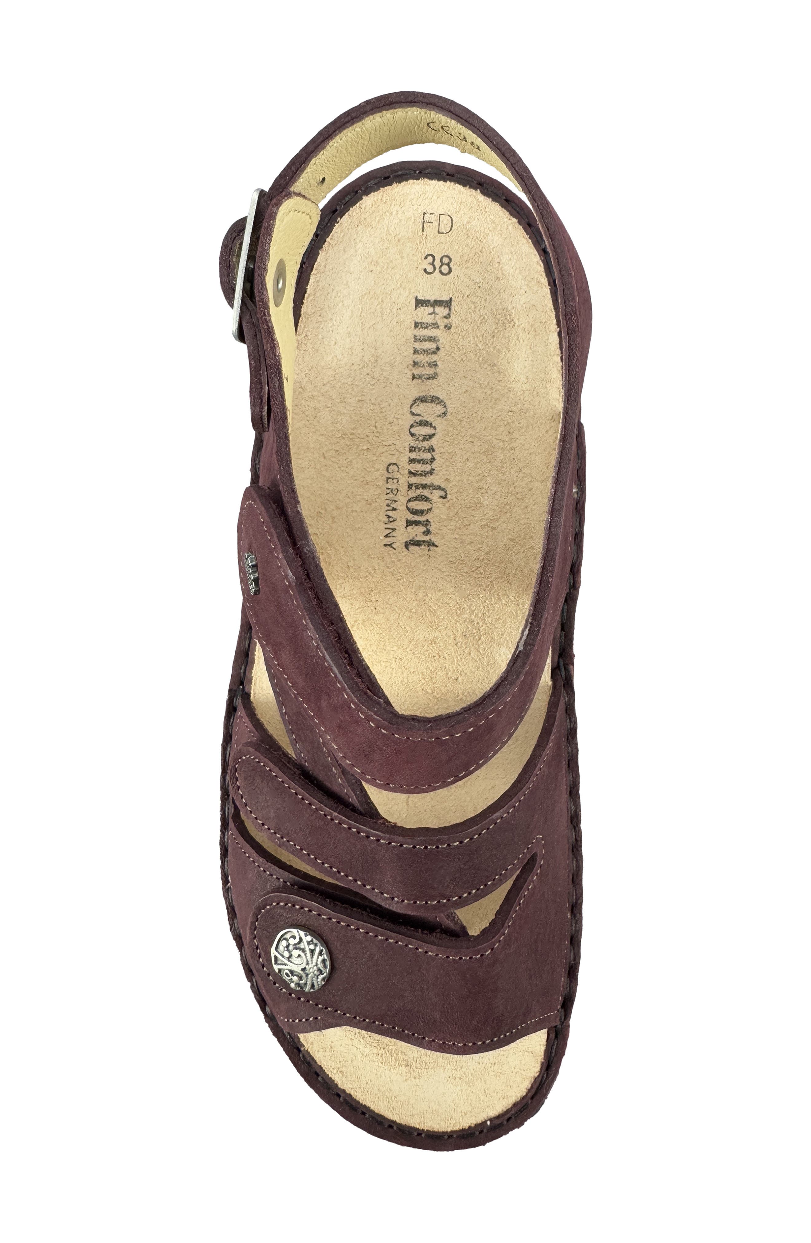 Gomera Sandal, Alternate, color, WINE NOMAD