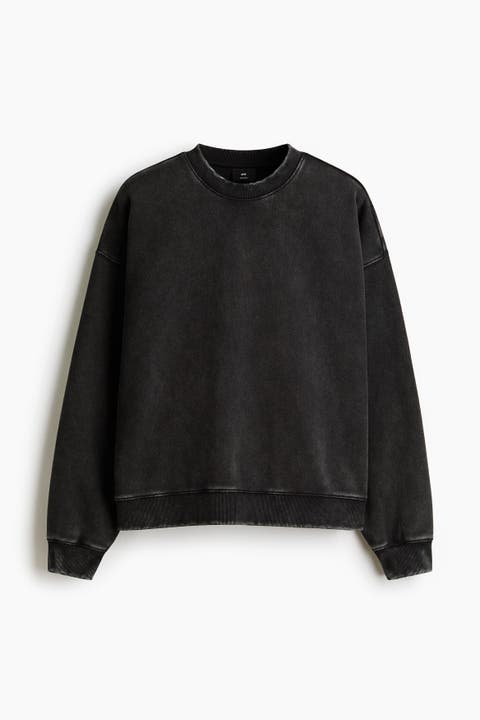 Oversized Fit Washed-look Sweatshirt