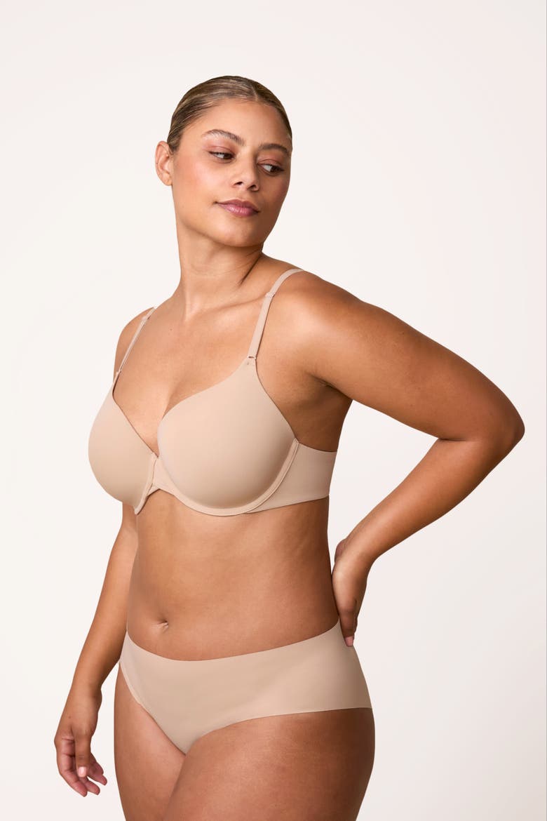 Base T-Shirt Bra, Alternate, color, Beige